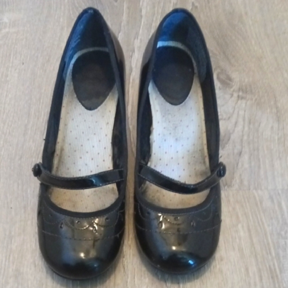 Black Mary Jane Flats